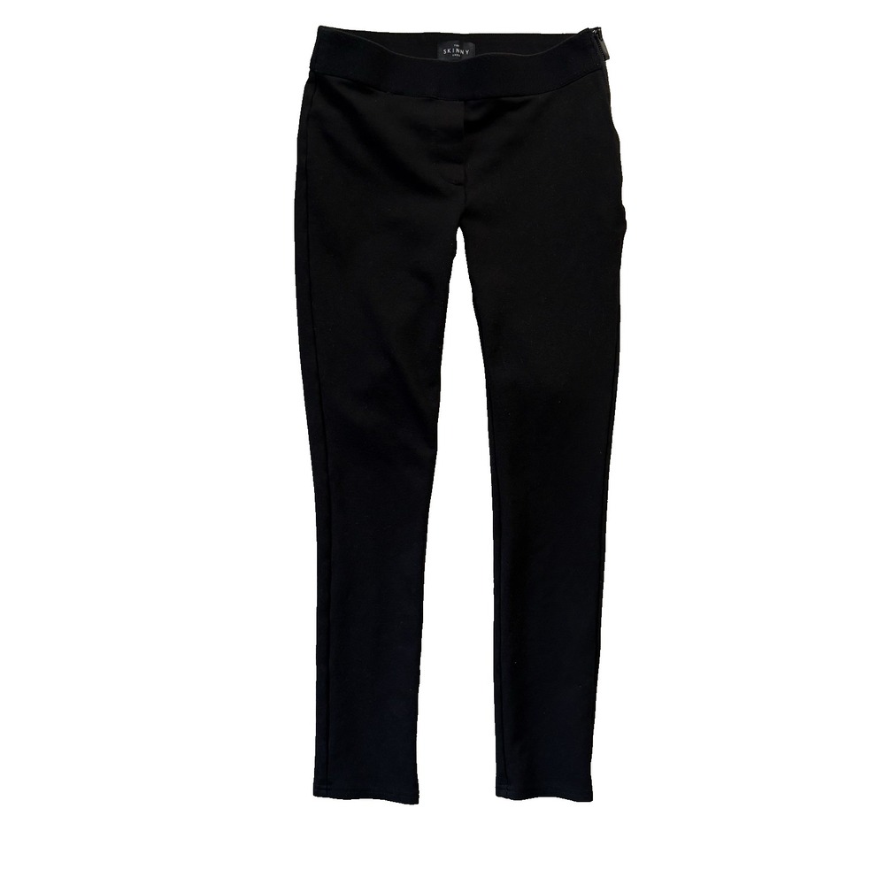 White House Black Market The Skinny Ankle Pants Black Size 0 Zip Detail